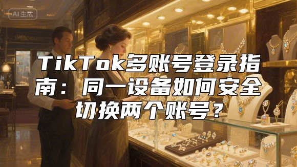 TikTok多账号登录指南：同一设备如何安全切换两个账号？