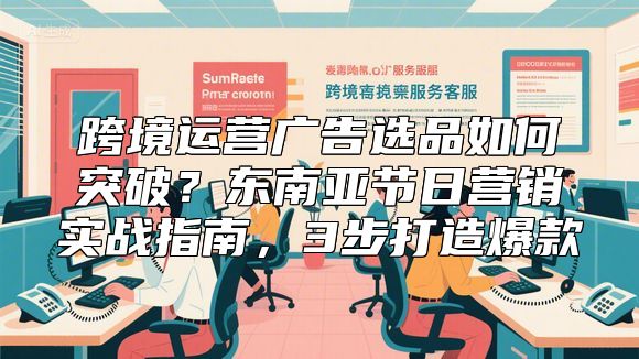 跨境运营广告选品如何突破？东南亚节日营销实战指南，3步打造爆款