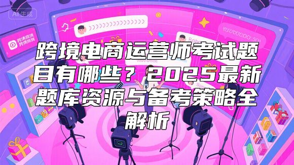 跨境电商运营师考试题目有哪些？2025最新题库资源与备考策略全解析
