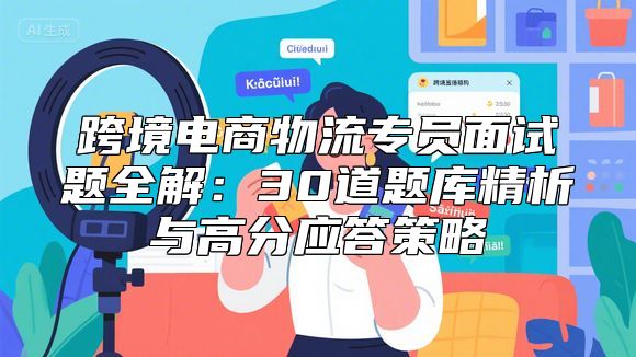 跨境电商物流专员面试题全解：30道题库精析与高分应答策略