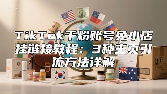 TikTok千粉账号免小店挂链接教程：3种主页引流方法详解