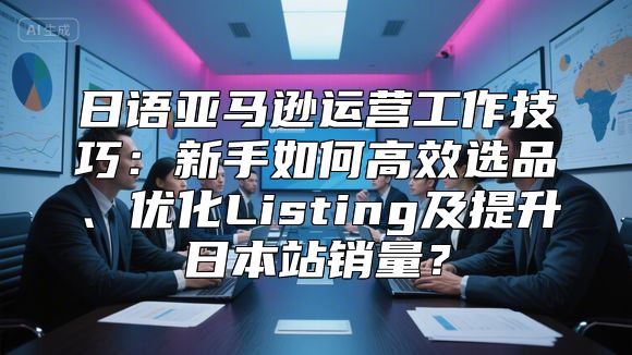 日语亚马逊运营工作技巧：新手如何高效选品、优化Listing及提升日本站销量？