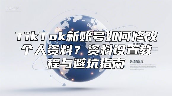 TikTok新账号如何修改个人资料？资料设置教程与避坑指南