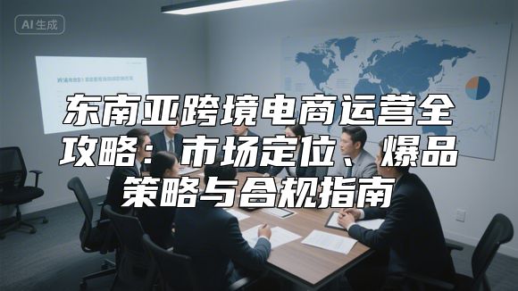 东南亚跨境电商运营全攻略：市场定位、爆品策略与合规指南