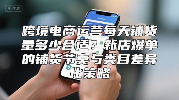 跨境电商运营每天铺货量多少合适？新店爆单的铺货节奏与类目差异化策略