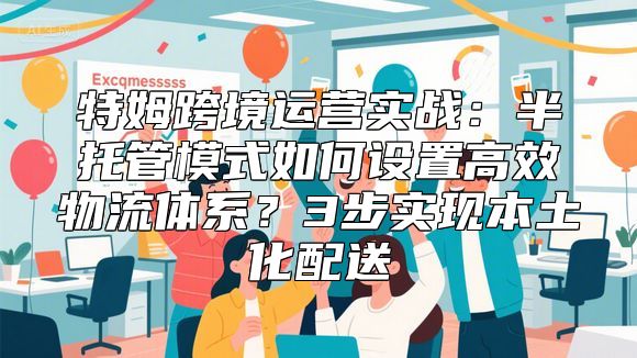 特姆跨境运营实战：半托管模式如何设置高效物流体系？3步实现本土化配送