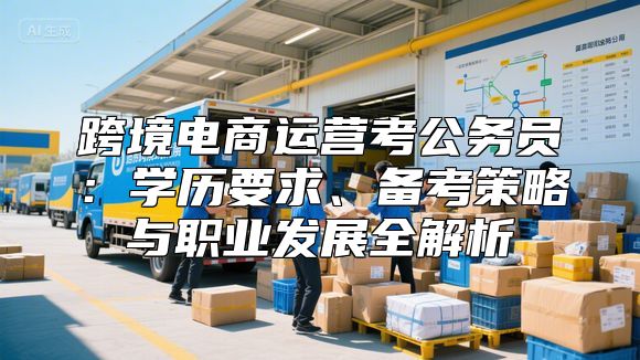 跨境电商运营考公务员：学历要求、备考策略与职业发展全解析