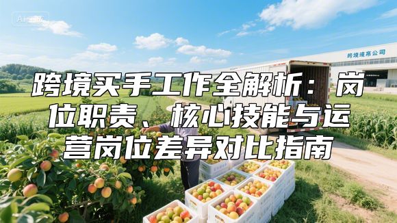 跨境买手工作全解析：岗位职责、核心技能与运营岗位差异对比指南