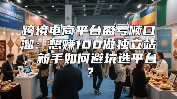 跨境电商平台盈亏顺口溜:想赚100做独立站,新手如何避坑选平台?