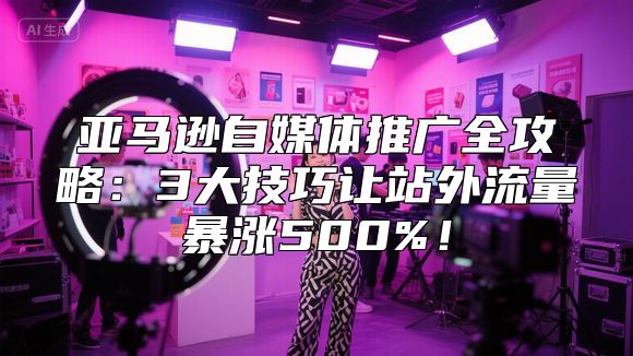 亚马逊自媒体推广全攻略：3大技巧让站外流量暴涨500%！