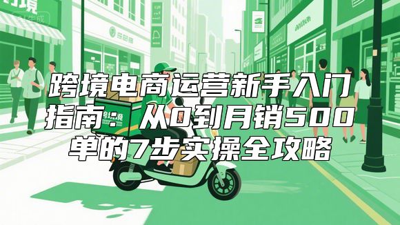 跨境电商运营新手入门指南：从0到月销500单的7步实操全攻略