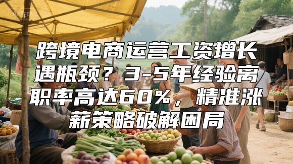 跨境电商运营工资增长遇瓶颈？3-5年经验离职率高达60%，精准涨薪策略破解困局