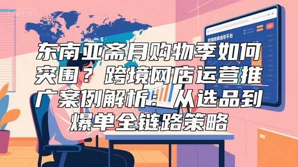 东南亚斋月购物季如何突围？跨境网店运营推广案例解析：从选品到爆单全链路策略