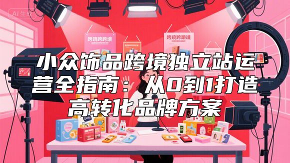 小众饰品跨境独立站运营全指南：从0到1打造高转化品牌方案