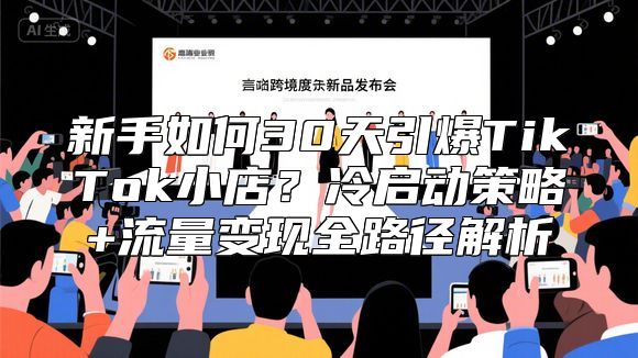新手如何30天引爆TikTok小店？冷启动策略+流量变现全路径解析