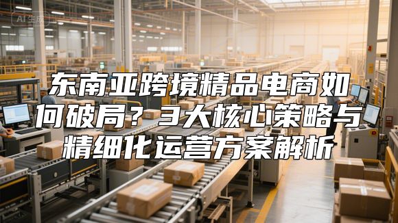 东南亚跨境精品电商如何破局？3大核心策略与精细化运营方案解析