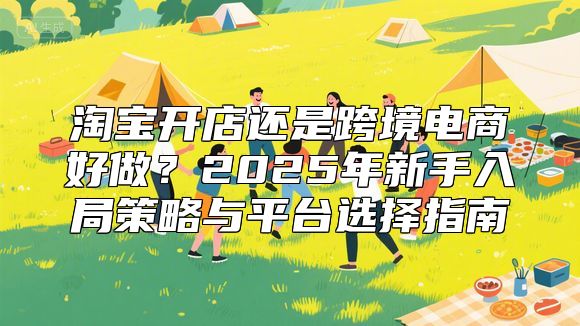 淘宝开店还是跨境电商好做？2025年新手入局策略与平台选择指南