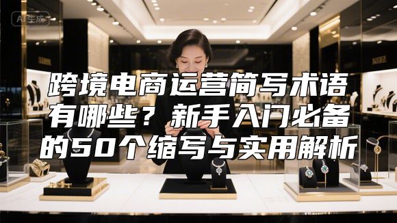 跨境电商运营简写术语有哪些？新手入门必备的50个缩写与实用解析