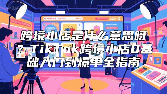 跨境小店是什么意思呀？TikTok跨境小店0基础入门到爆单全指南