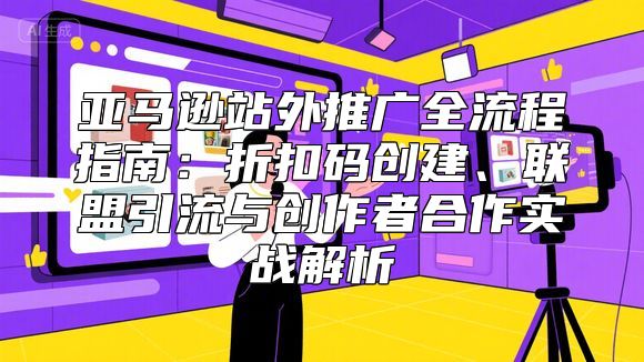 亚马逊站外推广全流程指南：折扣码创建、联盟引流与创作者合作实战解析