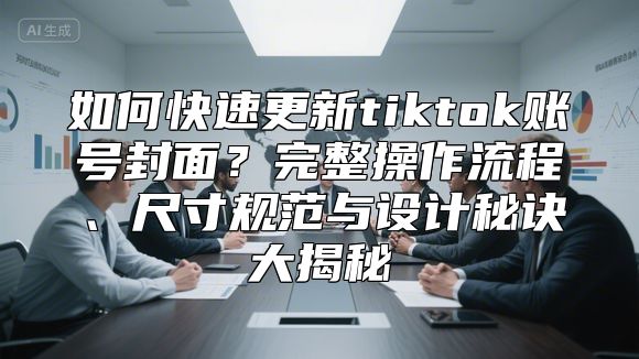如何快速更新tiktok账号封面？完整操作流程、尺寸规范与设计秘诀大揭秘