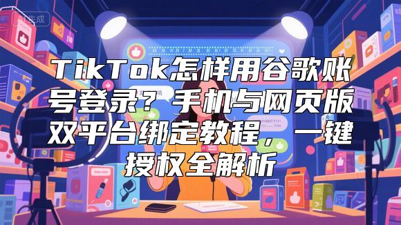 TikTok怎样用谷歌账号登录？手机与网页版双平台绑定教程，一键授权全解析