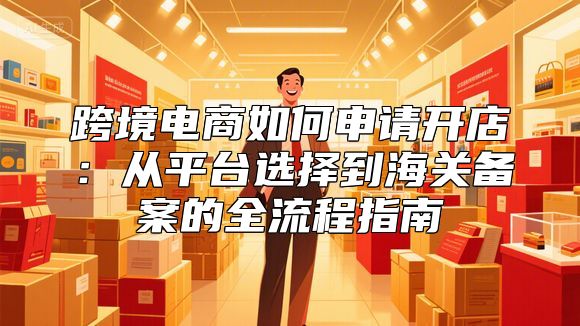 跨境电商如何申请开店：从平台选择到海关备案的全流程指南