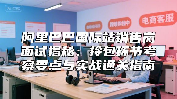 阿里巴巴国际站销售岗面试揭秘：拎包环节考察要点与实战通关指南