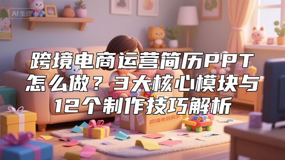 跨境电商运营简历PPT怎么做？3大核心模块与12个制作技巧解析