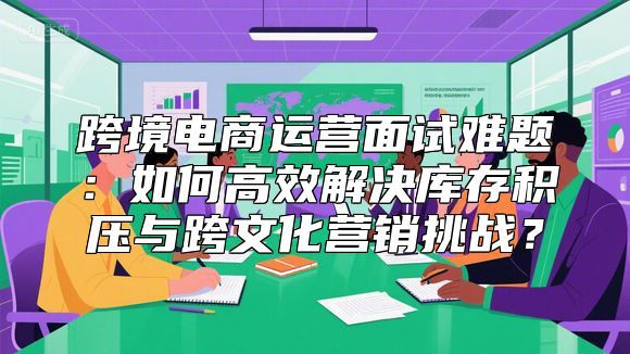 跨境电商运营面试难题：如何高效解决库存积压与跨文化营销挑战？