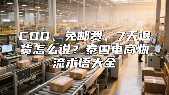 COD、免邮费、7天退货怎么说？泰国电商物流术语大全