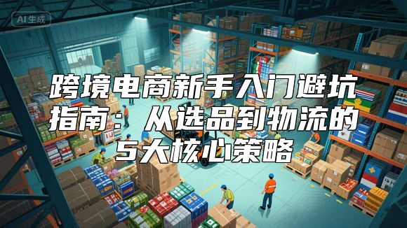 跨境电商新手入门避坑指南：从选品到物流的5大核心策略