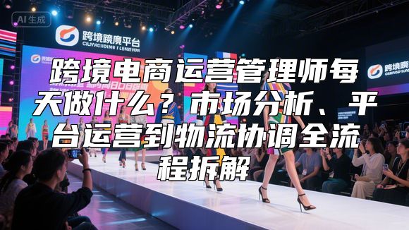 跨境电商运营管理师每天做什么？市场分析、平台运营到物流协调全流程拆解