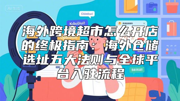 海外跨境超市怎么开店的终极指南：海外仓储选址五大法则与全球平台入驻流程