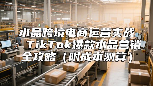 水晶跨境电商运营实战：TikTok爆款水晶营销全攻略（附成本测算）