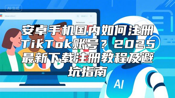 安卓手机国内如何注册TikTok账号？2025最新下载注册教程及避坑指南