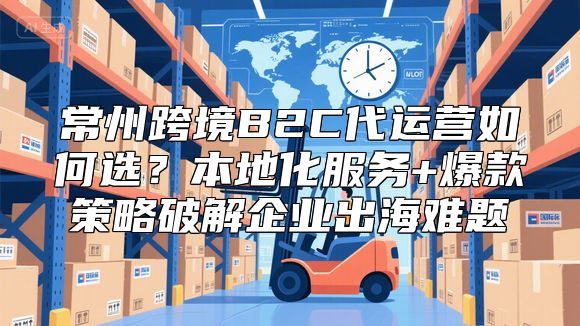 常州跨境B2C代运营如何选？本地化服务+爆款策略破解企业出海难题