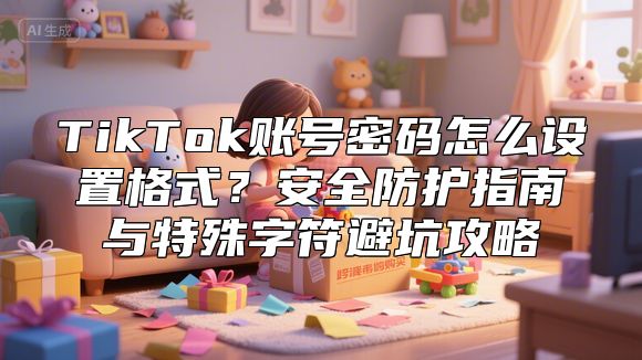 TikTok账号密码怎么设置格式？安全防护指南与特殊字符避坑攻略