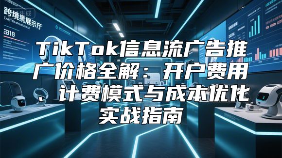 TikTok信息流广告推广价格全解：开户费用、计费模式与成本优化实战指南