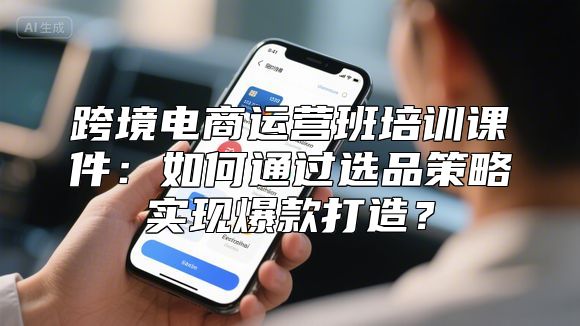 跨境电商运营班培训课件：如何通过选品策略实现爆款打造？