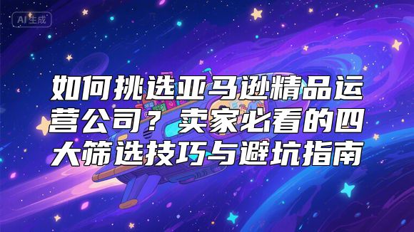 如何挑选亚马逊精品运营公司？卖家必看的四大筛选技巧与避坑指南