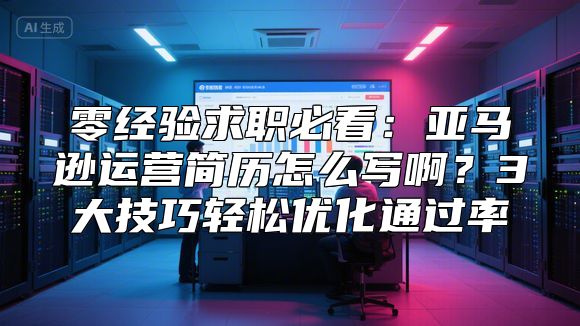 零经验求职必看：亚马逊运营简历怎么写啊？3大技巧轻松优化通过率