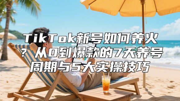 TikTok新号如何养火？从0到爆款的7天养号周期与5大实操技巧