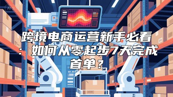 跨境电商运营新手必看：如何从零起步7天完成首单？