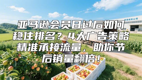 亚马逊会员日过后如何稳住排名？4大广告策略精准承接流量，助你节后销量翻倍！