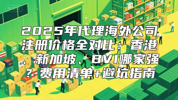 2025年代理海外公司注册价格全对比：香港、新加坡、BVI哪家强？费用清单+避坑指南