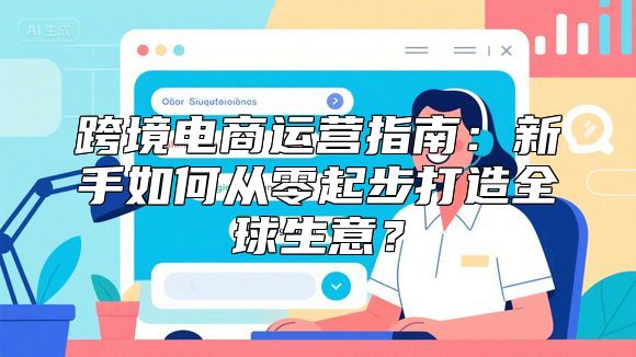 跨境电商运营指南：新手如何从零起步打造全球生意？