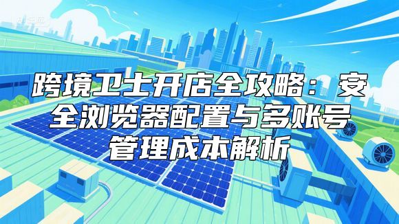 跨境卫士开店全攻略：安全浏览器配置与多账号管理成本解析