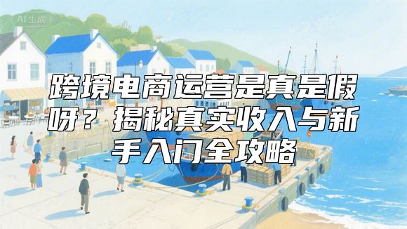 跨境电商运营是真是假呀？揭秘真实收入与新手入门全攻略
