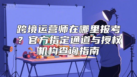 跨境运营师在哪里报考？官方指定通道与授权机构查询指南